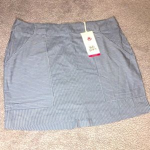 Mata Traders Handmade Pinstriped Mini Skirt 💖